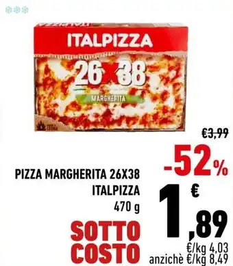 Conad Italpizza Pizza Margherita 26X38 470 g offerta