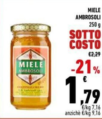 Conad Miele Ambrosoli 250 g offerta