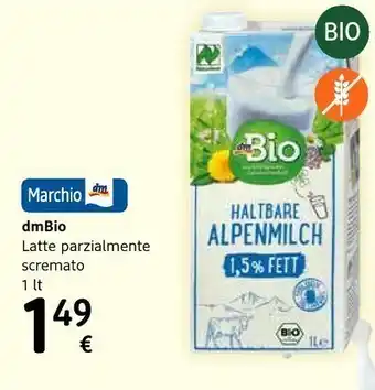 dm drogerie markt Latte parzialmente scremato offerta