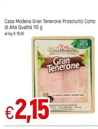 Famila Casa Modena Prosciutto cotto offerta