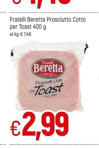 Famila Beretta Prosciutto cotto offerta
