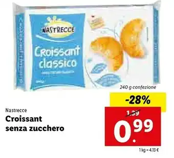 Lidl Nastrecce Croissant Classico 240 G(ml) offerta