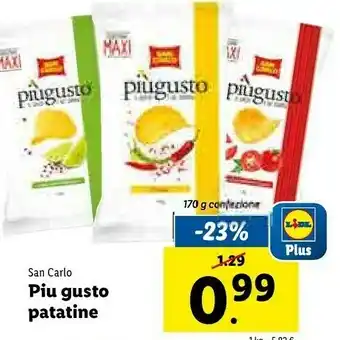 Lidl San Carlo Piu Gusto Patatine offerta