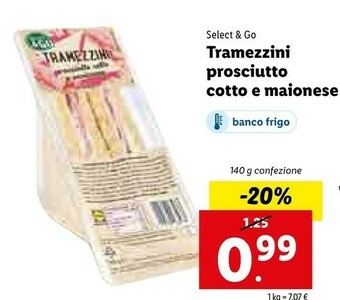 Lidl Select & Go Tramezzini Prosciutto Cotto E Maionese offerta