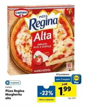 Lidl Cameo Pizza Regina Margherita Alta offerta