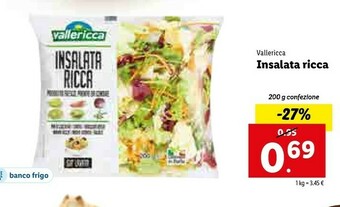 Lidl Vallericca - Insalata Ricca 200 G(ml) offerta
