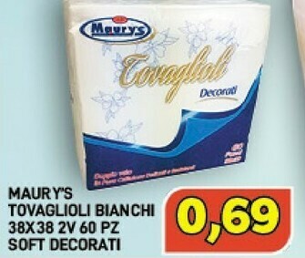 Maury's Tovaglioli offerta