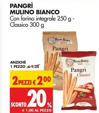 Tigros Mulino Bianco Pangrì Con Farina Integrale 250 G(ml) offerta