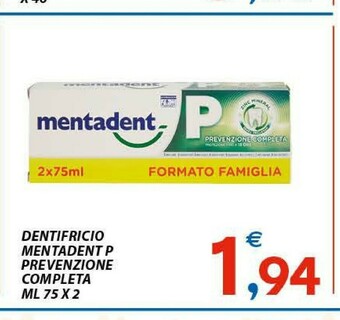 Vivo Supermercati Mentadent Dentifricio offerta