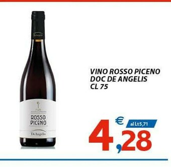 Vivo Supermercati De angelis Vino rosso offerta
