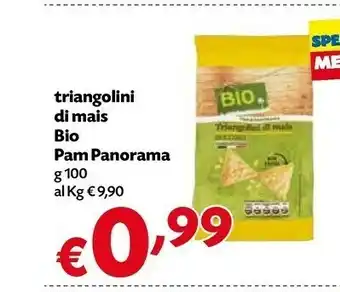 Borello Supermercati Pam Panorama Triangolini Di Mais Bio offerta