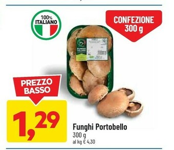 DPiù Funghi Portobello offerta