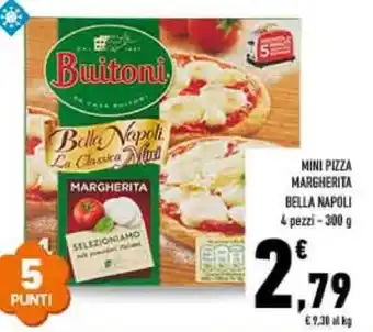 Conad MINI PIZZA MARGHERITA BELLA NAPOLI 4 pezzi-300 g offerta