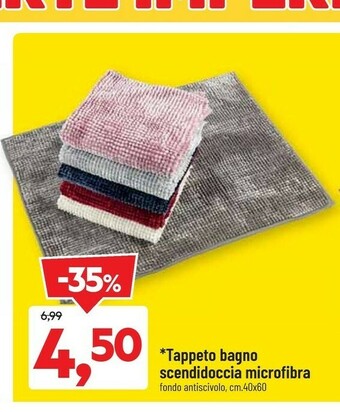 DPiù Tappeto Bagno Scendidoccia Microfibra offerta