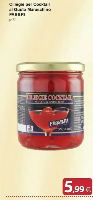 Fabbri Ciliegie Per Cocktail Al Gusto Maraschino