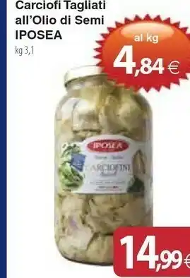 Iposea Carciofi Tagliati All'olio Di Semi 3100 G