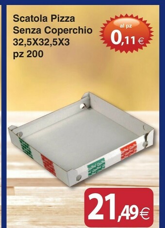 Docks Cash&Carry Scatola Pizza Senza Coperchio offerta
