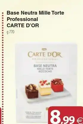 Docks Cash&Carry Algida Carte D'or Base Neutra Mille Torte Professional offerta