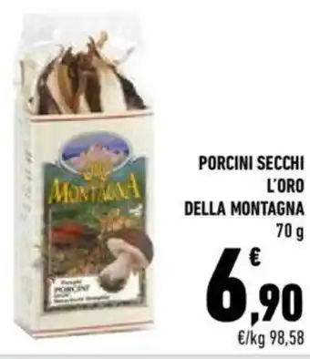 Conad Della Montagna Porcini Secchi L'Oro 70 g offerta