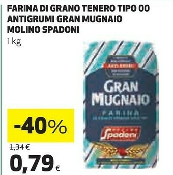 Coop Molino Spadoni - Farina Di Grano Tenero Tipo "00" Gran Mugnaio 1000 G(ml) offerta