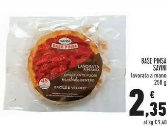 Conad Superstore Savini Base Pinsa 250g offerta