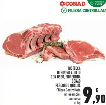 Conad Bistecca Di Bovino Adulto Con Osso offerta