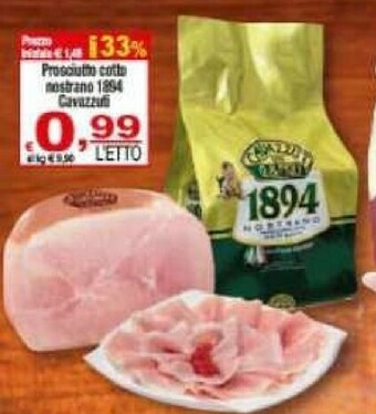CTS Supermercati Prosciutto cotto offerta