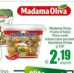 Elite Madama oliva Olive Verdi Nocellara Del Belice DOP Frutto D'Italia offerta
