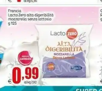 Elite Francia Lacto Zero Alta Digeribilità Mozzarella Senza Lattosio offerta