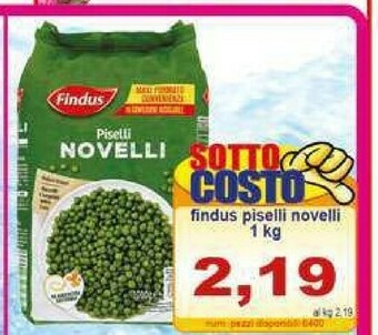 Gros Findus Piselli offerta