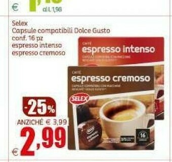 Elite Selex Espresso Cremoso offerta