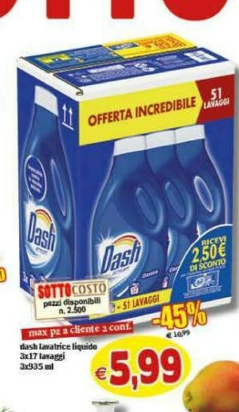 Gros Dash Detersivo lavatrice offerta