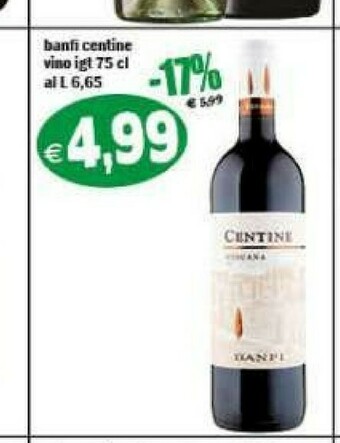 Gros Banfi Vino rosso offerta
