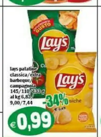 Il Castoro Supermercati Lays Snack offerta