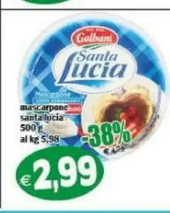 Il Castoro Supermercati Santa lucia Mascarpone offerta
