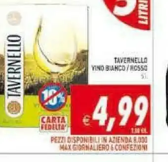 Gros Tavernello Vino offerta
