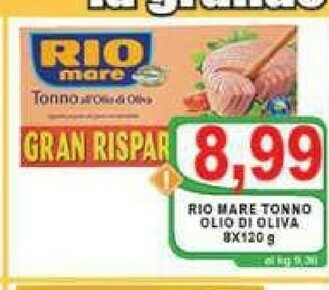 Gros Rio Mare Tonno Rio mare offerta