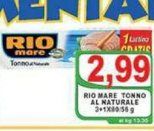 Gros Rio Mare Tonno Rio mare offerta