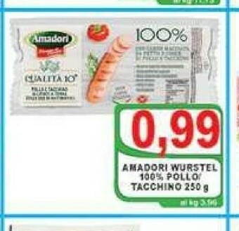 Gros Amadori Wurstel di pollo offerta