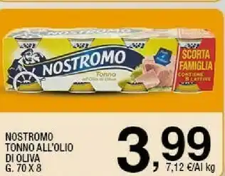 Ok Sigma Nostromo Tonno All'Olio Di Oliva offerta