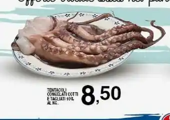 Tentacoli Congelati Cotti E Tagliati