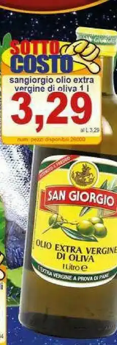Pewex San giorgio Olio extravergine di oliva offerta