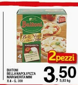 Sigma Buitoni Bella Napoli Pizza Margherita Mini offerta