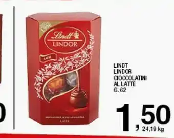 Sigma Lindt Lindor Latte 62 G(ml) offerta
