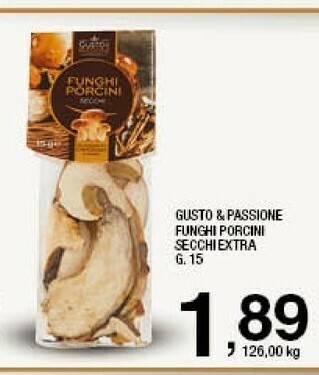 Sigma Gusto & passione Funghi Porcini Secchi Extra offerta