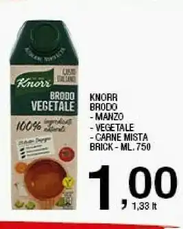 Sigma Knorr Brodo Classico Manzo 750 G(ml) offerta