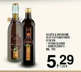 Sigma Gusto & passione Olio Extraverine D'oliva Terra Di Bari offerta
