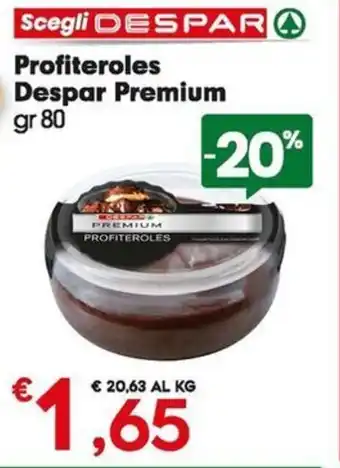 Profiteroles Despar Premium gr 80