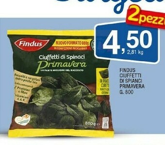 Sigma Findus Ciuffetti Di Spinaci Primavera offerta