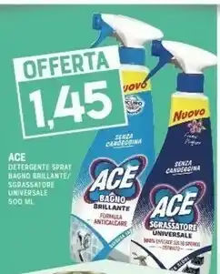Gran Risparmio Ace Detergente Spray Bagno Brillante offerta